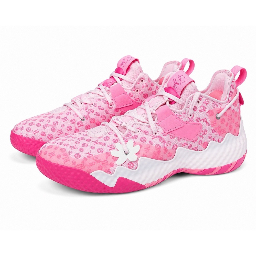 Adidas Harden Vol. 6 Pink Monogram Breast Cancer GW9033 Men Size 13.5 Basketball